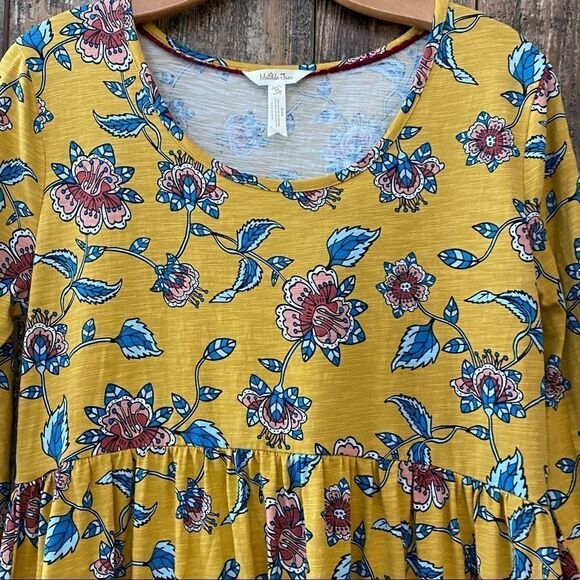 Matilda Jane M Mustard Yellow Liberty Floral Cottage Dress - Picture 8 of 9